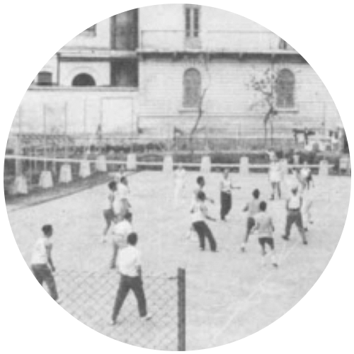 Playground in the 1960s (A multi-functional sports venue which was located in the current Classroom Block)