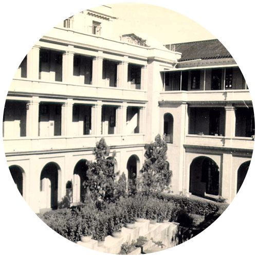 Ho Tung Garden in front of the St. John's Hall in 1950